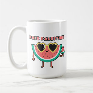 Freies Palästina Wassermelone Palästina süß farben Kaffeetasse