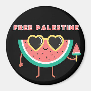 Freies Palästina Wassermelone Palästina süß farben Magnet
