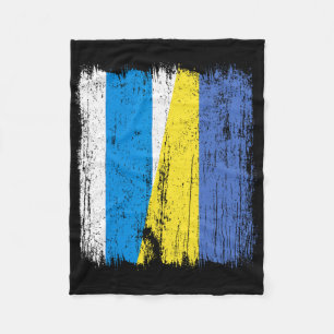 Freies Russland Ukraine Halbe Flagge Russische Opp Fleecedecke