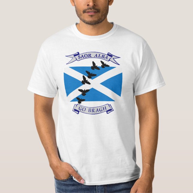 Freies Schottland Saor alba gehen Bragh Vogel-T - T-Shirt (Vorderseite)