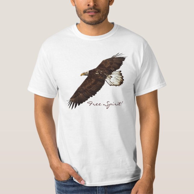FREIES SPIRIT Bald Eagle Mens Value T-Shirt (Vorderseite)