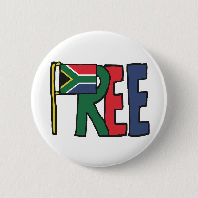 Freies Südafrika Button (Vorderseite)