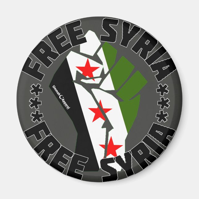 Freies Syrien Magnet (Vorne)