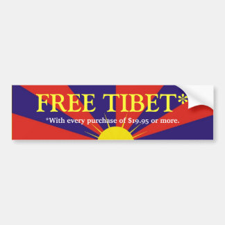 FREIES TIBET* AUTOAUFKLEBER
