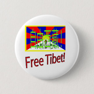 Freies Tibet! Button
