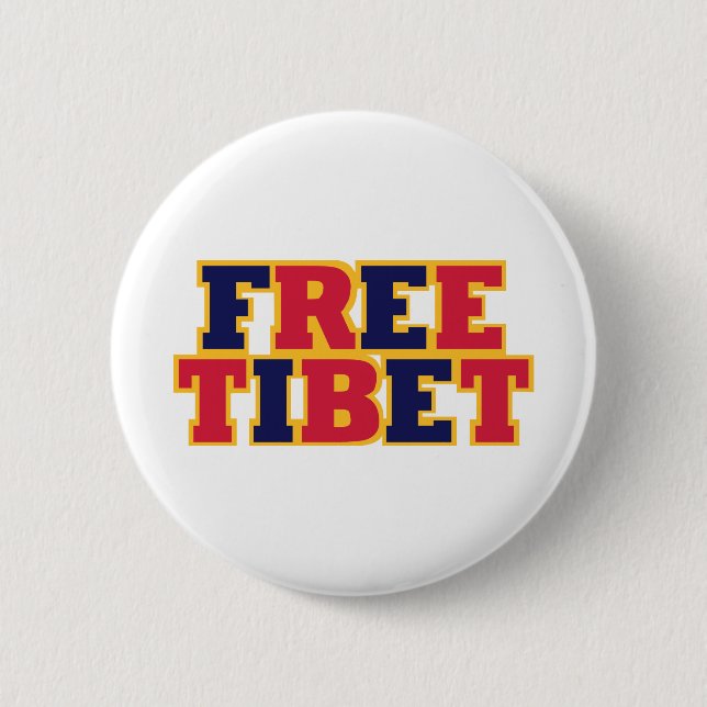 Freies Tibet Button (Vorderseite)