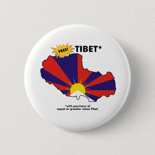 Freies Tibet* Button