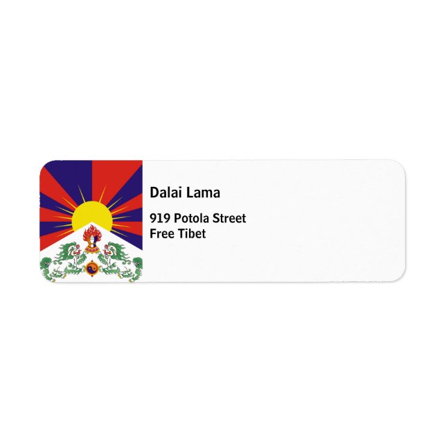Freies Tibet Flagge (Vorne)