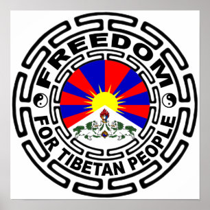 freies Tibet-Plakat Poster