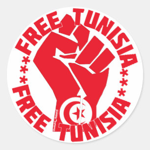 Freies Tunesien Runder Aufkleber