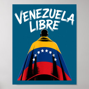 Freies Venezuela 2026 Venezuela-Flagge  Poster