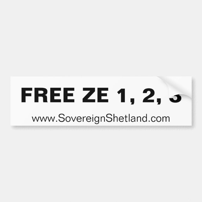 FREIES ZE 1, 2, Autoaufkleber 3 (Vorne)