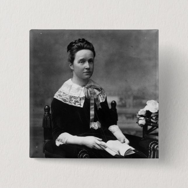 Freifrau Millicent Fawcett, c.1880 Button (Vorderseite)