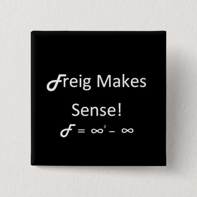 Freig ist sinnvoll button (Vorderseite)