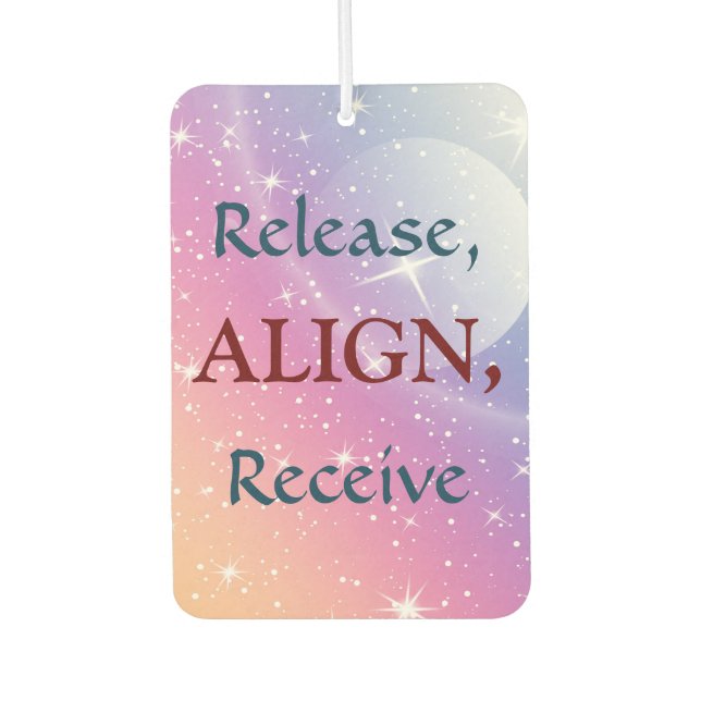 Freigabe, Ausrichten, Empfangen Autolufterfrischer (Vorderseite)