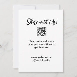 Freigabe der Bildprüfung QR-Code hinzufügen Websit Dankeskarte