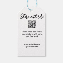 Freigabe der Bildprüfung QR-Code hinzufügen Websit Geschenkanhänger