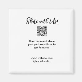 Freigabe der Bildprüfung QR-Code hinzufügen Websit Magnet