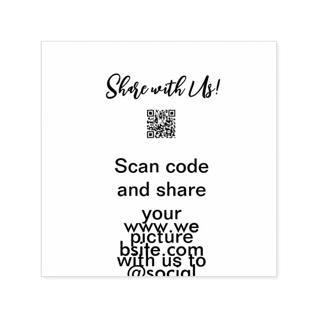 Freigabe der Bildprüfung QR-Code hinzufügen Websit Permastempel (Design)