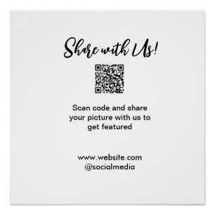 Freigabe der Bildprüfung QR-Code hinzufügen Websit Poster