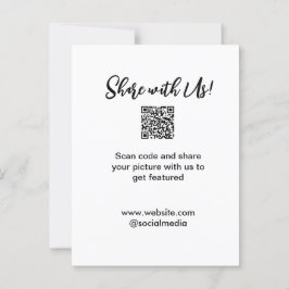 Freigabe der Bildprüfung QR-Code hinzufügen Websit Postkarte