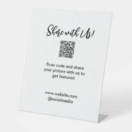 Freigabe der Bildprüfung QR-Code hinzufügen Websit Sockelschild