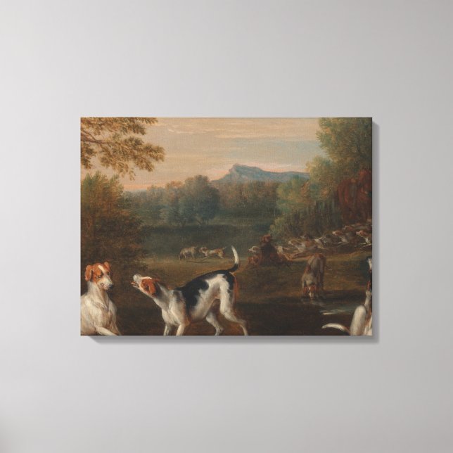 Freigabe der Hunde Leinwanddruck (Vorderseite)