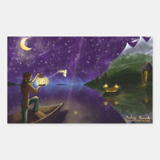 Freigabe der Luftkleber Rechteckiger Aufkleber