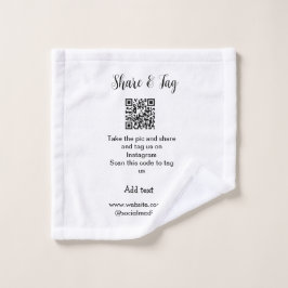 Freigabe und Tag für Instagram Scan QR Add-Website Waschlappen