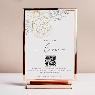 Freigeben der Liebe Elegant Wedding Foto Share QR 