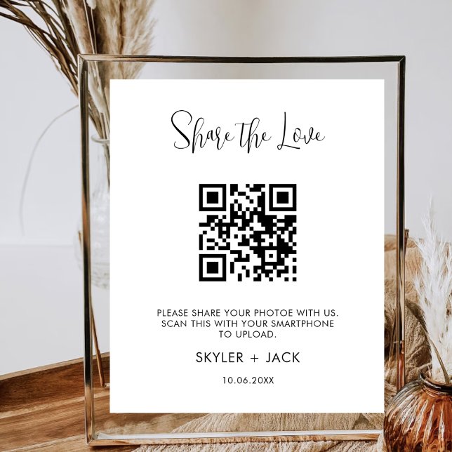 Freigeben des Liebe QR Code Sharing App Weddding F Poster (Von Creator hochgeladen)