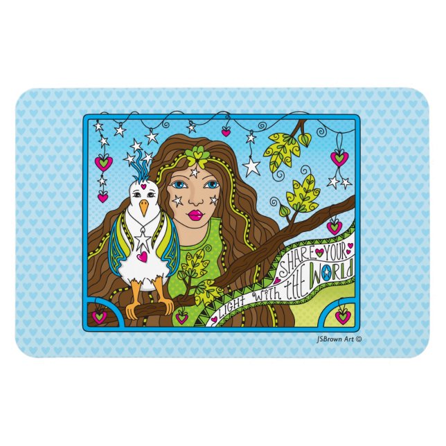 Freigeben Sie Ihr Light_Flexible Magnet 6" x 4" (Horizontal)