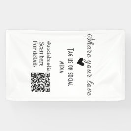 Freigeben Sie Liebe Scan QR-Code hinzufügen sozial Banner