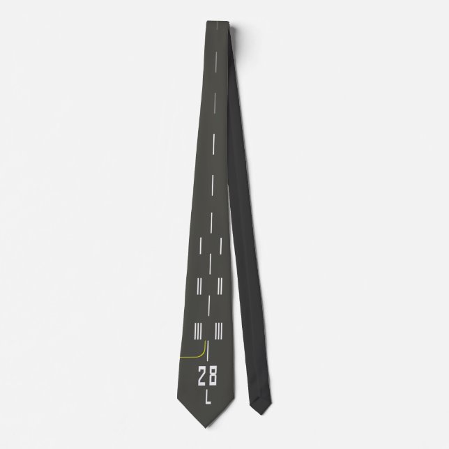 Freigelassen von Land 28L Airport Runway Krawatte (Vorderseite)