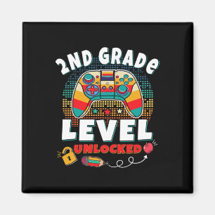 Freigeschaltetes Videospiel auf Klassenstufe Zurüc Magnet