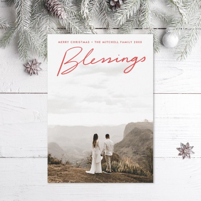 Freigezeichnete Segen Urlaub Feiertagskarte (Von Creator hochgeladen)