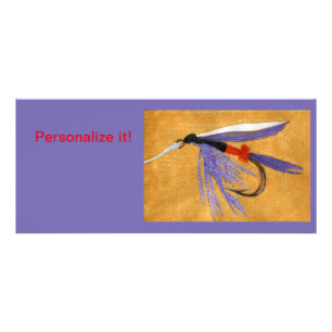 "Freight Train" Fliegenfliegenfliegenfischen Kunst Werbekarte