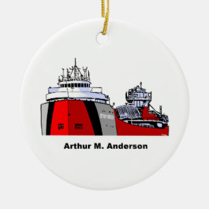 Freighter Arthur M. Anderson Keramik Ornament
