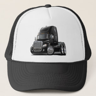 Freightliner Cascadia schwarzer LKW Truckerkappe
