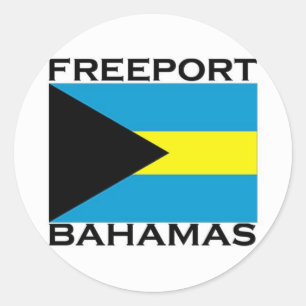 Freihafen, Bahamas Runder Aufkleber