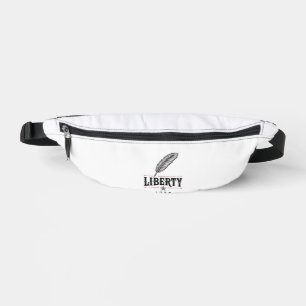 Freiheit 1776 Patriotischer Feder-Vektor-Design_1 Bauchtasche