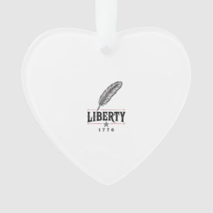 Freiheit 1776 Patriotischer Feder-Vektor-Entwurf_1 Ornament