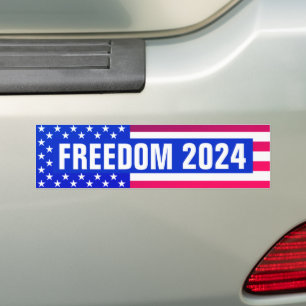 Freiheit 2024 (Flagge) Autoaufkleber