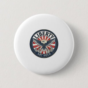 Freiheit Abenteuer Patriotisch Patriotisch Pulp Bu Button