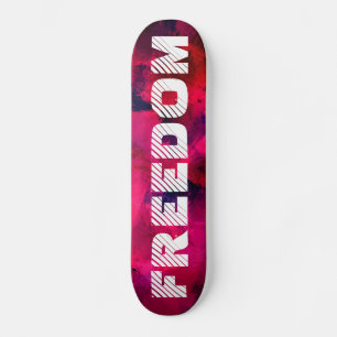 Freiheit - Abstraktes Skateboard
