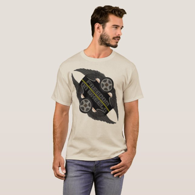 Freiheit auf Rädern T-Shirt (Vorne ganz)