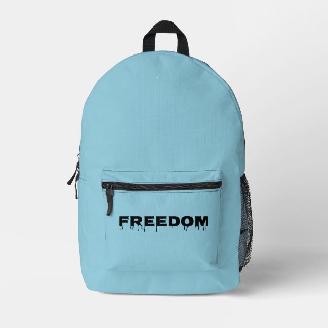 Freiheit Bedruckter Rucksack (Vorderseite)