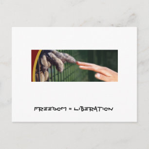 Freiheit = Befreiung Postkarte