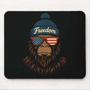 Freiheit Bigfoot USA Sonnenbrille Beanie patriotis Mousepad