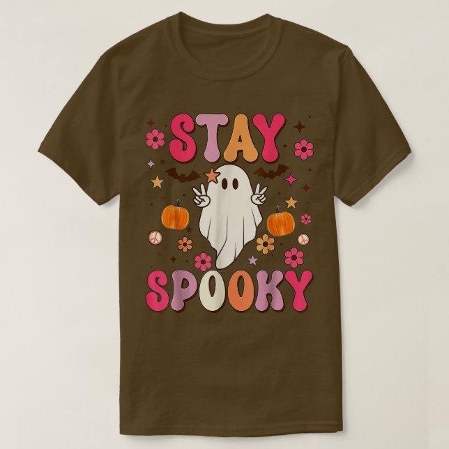 Freiheit Bleibe Spooky Niedliche Halloween Ghost-F T-Shirt (Design vorne)
